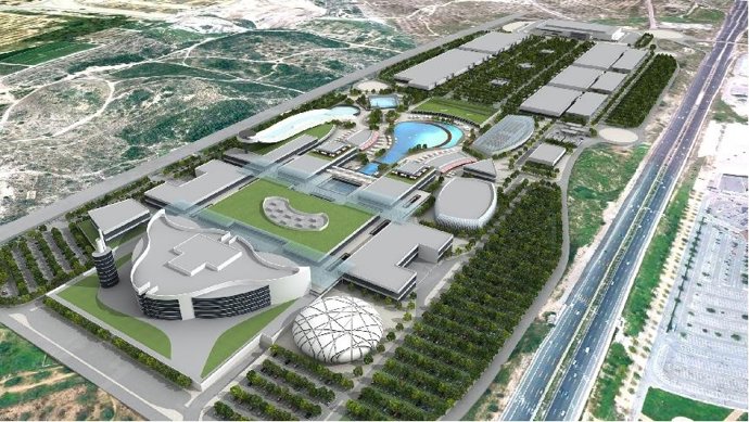 Maqueta Del Futuro Centro Comercial Puerto Ademuz De Paterna (Valencia).