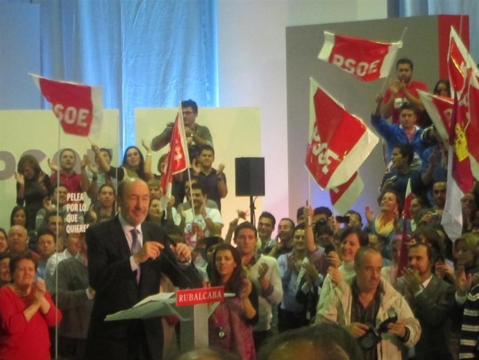 Rubalcaba En Un Mitin En Toledo
