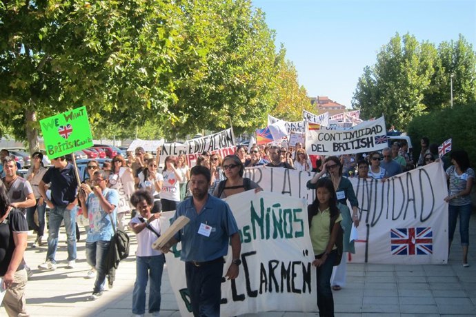 Padres British Council Manifestación