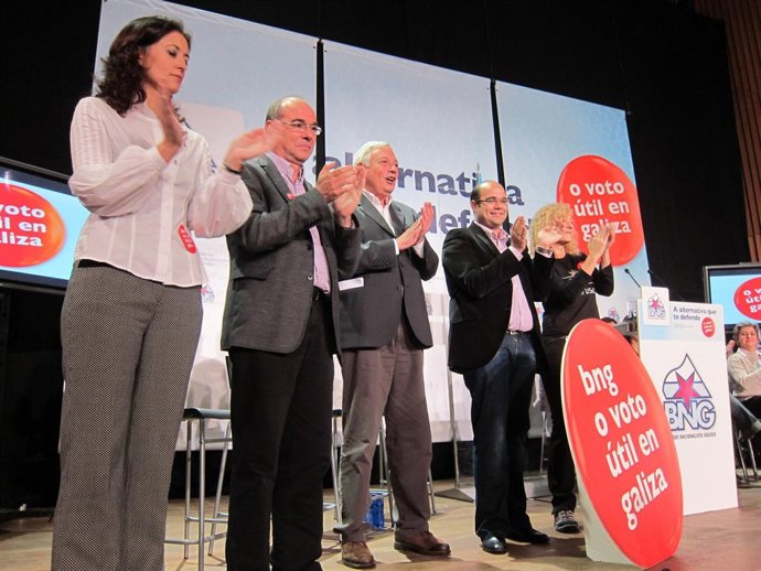 Mitin del BNG en Santiago