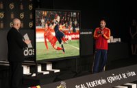 AMP.- Fútbol.- La RFEF presenta los cuadros de los cinco goles más importantes de la historia de 'La Roja'