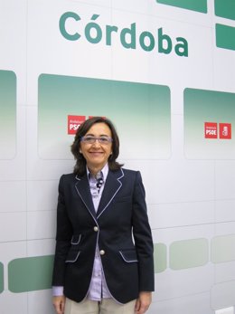 Rosa Aguilar En La Sede Del PSOE De Córdoba