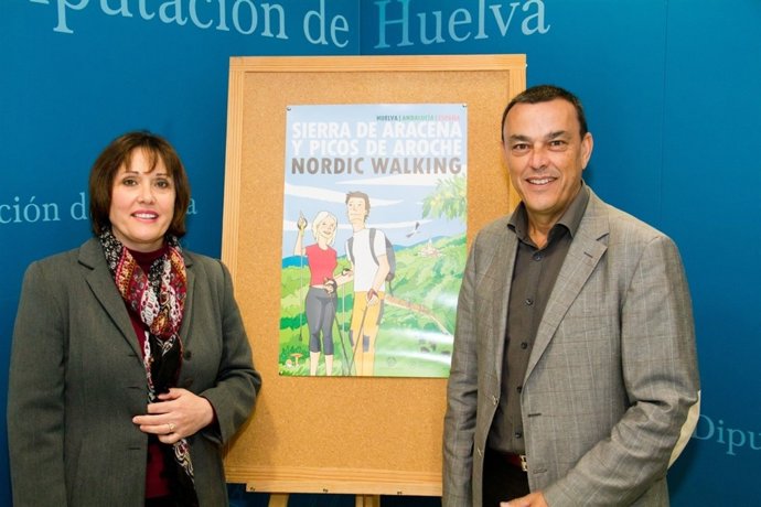 El Presidente Del Patronato, Ignacio Caraballo, Junto A Cinta Aguilar. 