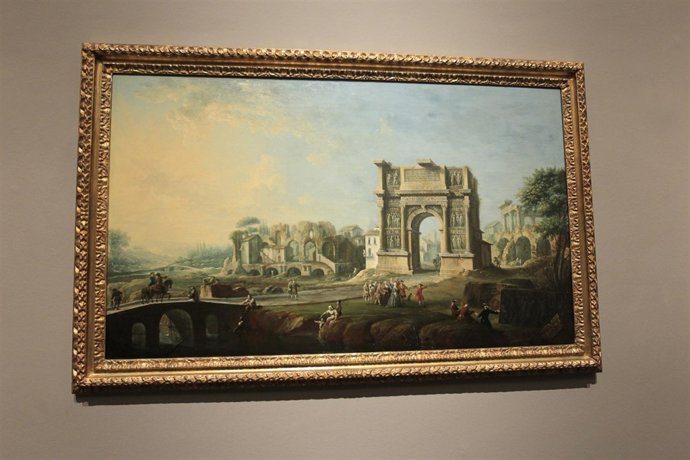 'Visita De La Reina María Amalia De Sajonia Al Arco De Trajano En Benevento' 