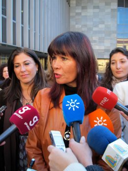 La Consejera Para La Igualdad Y Bienestar Social, Micaela Navarro, Hoy En Sevill