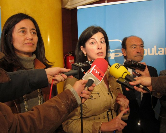 Ana Torme, Arenales Serrano Y Santiago López, Candidatos Del PP De Valladolid