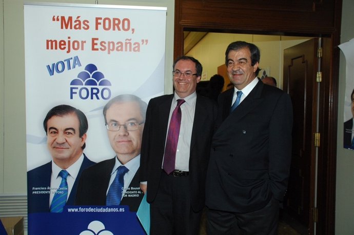 Francisco Álvarez Cascos Y Carlos Bousoño En Un Acto En Madrid