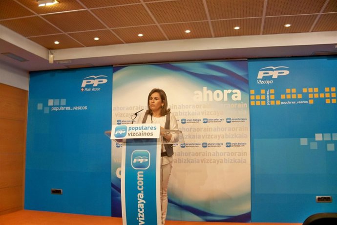 La Portavoz Del PP Enlas Juntas De Bizkaia, Esther Martínez.