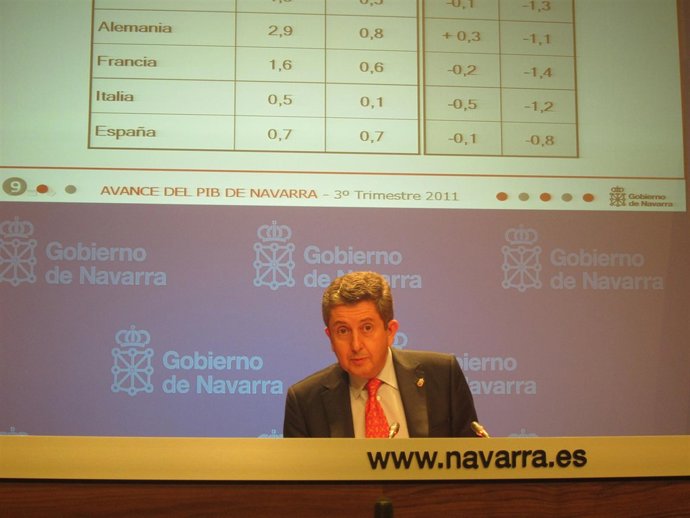 El Consejero De Economía Y Hacienda Del Gobierno Foral, Álvaro Miranda.