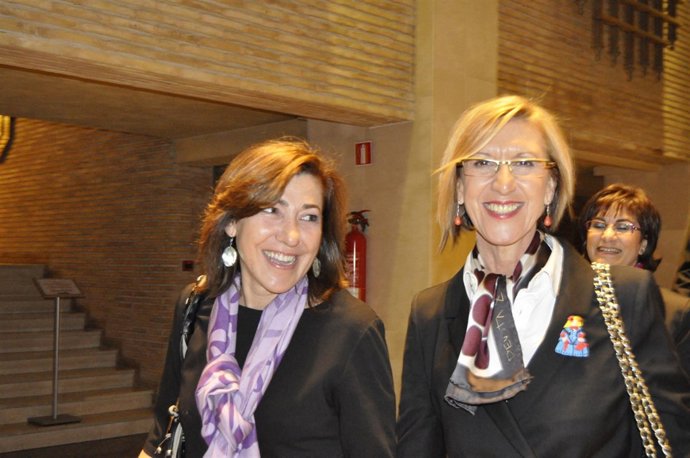 Rosa Díez Participa En Un Mitin En Zaragoza