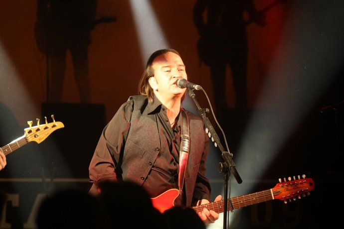 Álvaro Urquijo De La Banda Los Secretos Durante Un Concierto