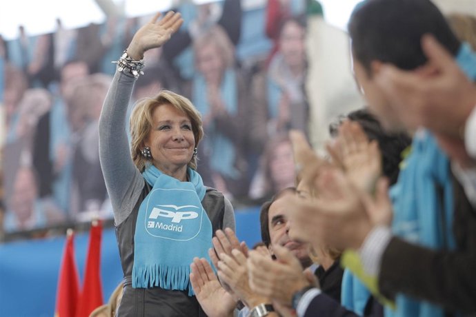 Esperanza Aguirre Junto A Aznar