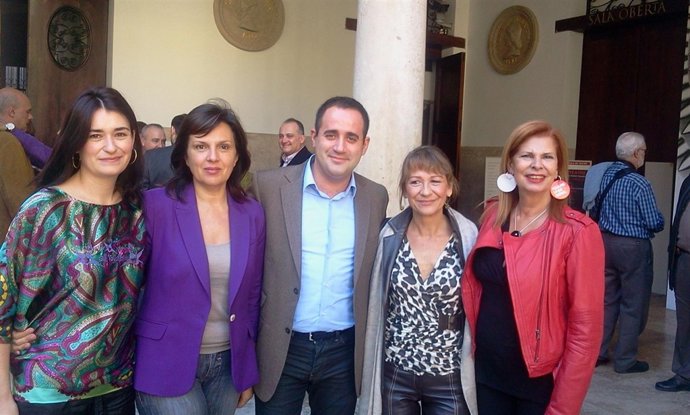 Montón, Martínez, Alarte, Rodríguez Piñero Y Alborch En Un Acto Del PSPV.