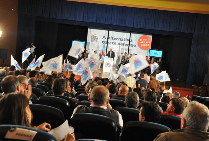 Mitin Del BNG En Tomiño (Pontevedra)