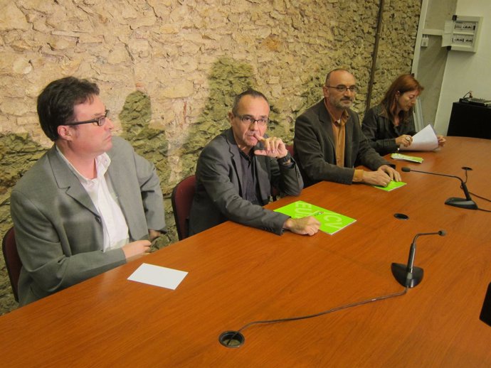 Joan Josep Nuet, Joan Coscubiela, Cristina Simó, Marc Vidal (ICV-Euia)