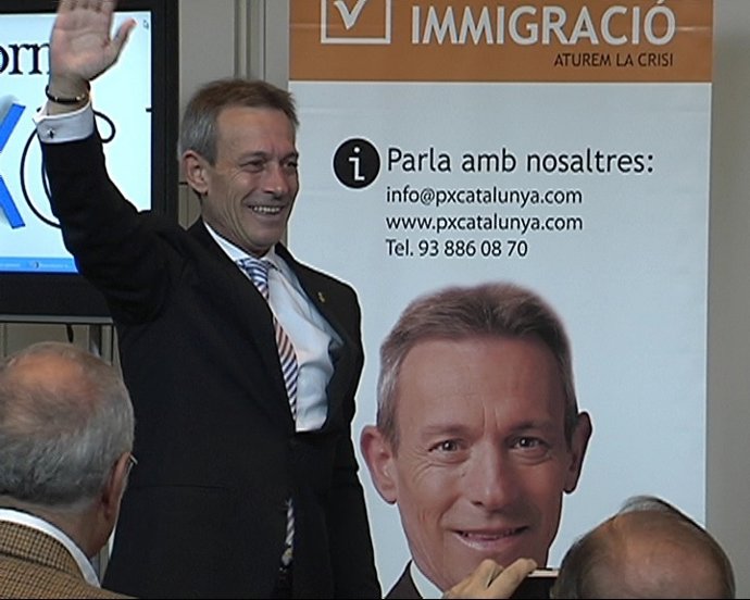 Josep Anglada en el mitin central de PxC para las generales 2011