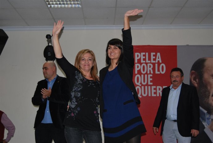 María González Y Elena Valenciano En Lorca