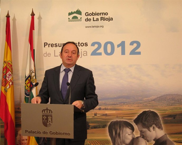 Pedro Sanz, Presidente Gobierno De La Rioja, Presenta Presupuestos 2012