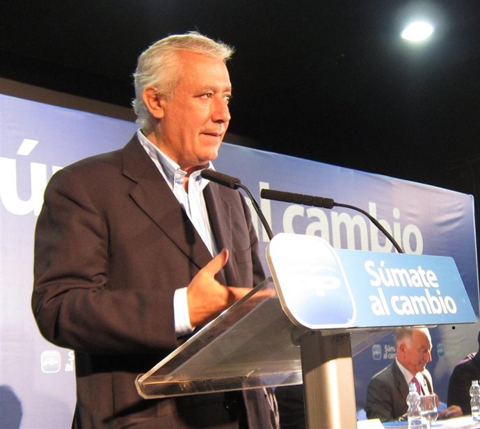 El Presidente Del PP-A, Javier Arenas