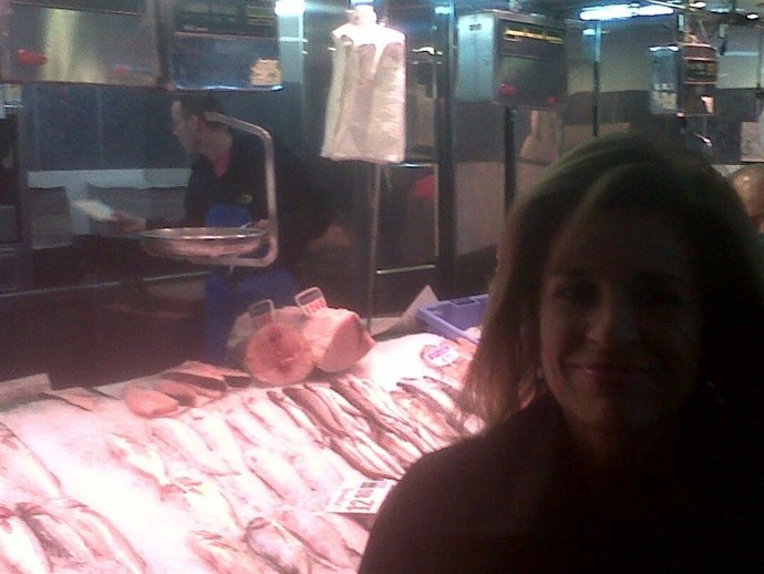 Ana Botella, En El Mercado De Chamberí