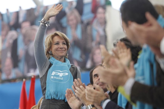 PP MADRID MITIN LAS ROZAS AZNAR, AGUIRRE, GARCÍA ESCUDERO Y ALCALDE LAS ROZAS