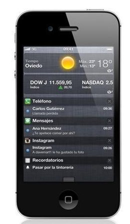 Iphone 4 Con Sistema De Notificaciones Por Apple