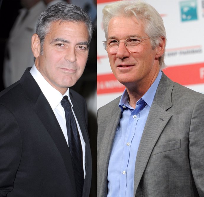 Montaje De George Clooney Y Richard Gere 