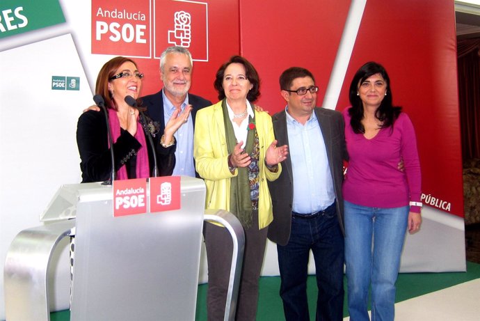 Griñán Con Los Candidatos De Jaén.