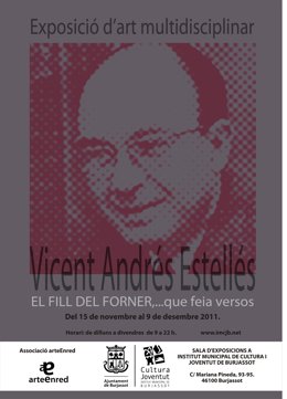 Cartel De La Exposición 'El Fill Del Forner' En Burjassot (Valencia).