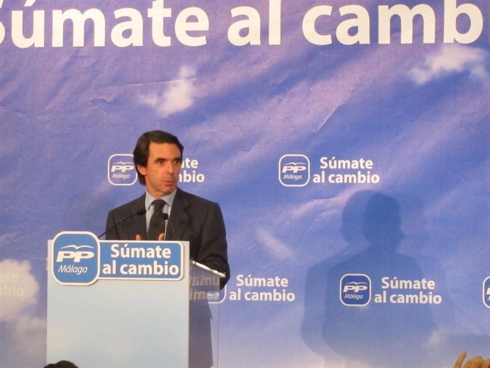 José María Aznar En Un Acto En Fuengirola (Málaga)