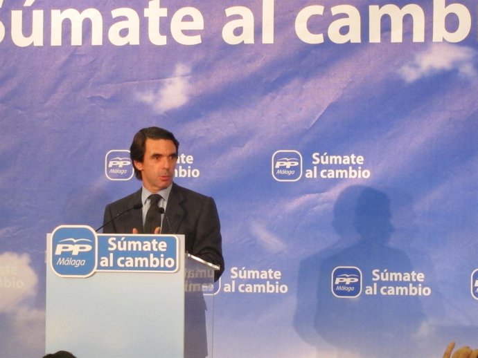 José María Aznar En Un Acto En Fuengirola (Málaga)