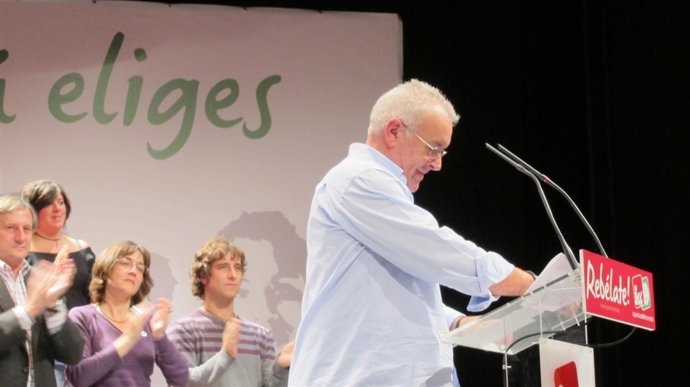 Cayo Lara, En Un Mitin Ante  Ascensión De Las Heras Y Willy Meyer