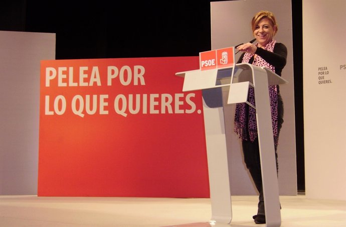 Elena Valenciano En Un Acto En Alcázar De San Juan