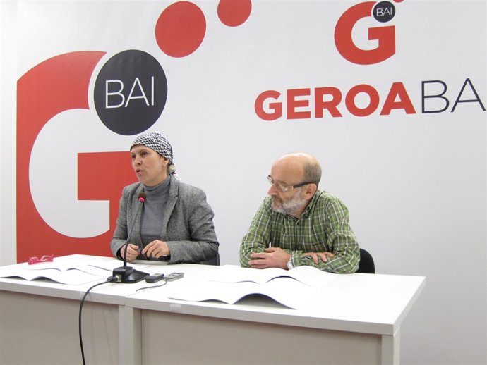 Uxue Barkos Y Bixente Serrano, De Geroa Bai.