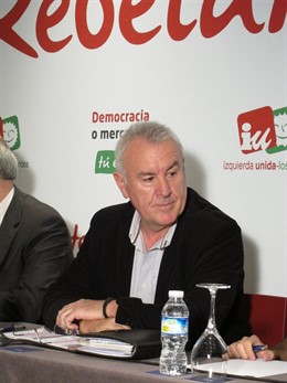 Cayo Lara IU  En Rueda De Prensa