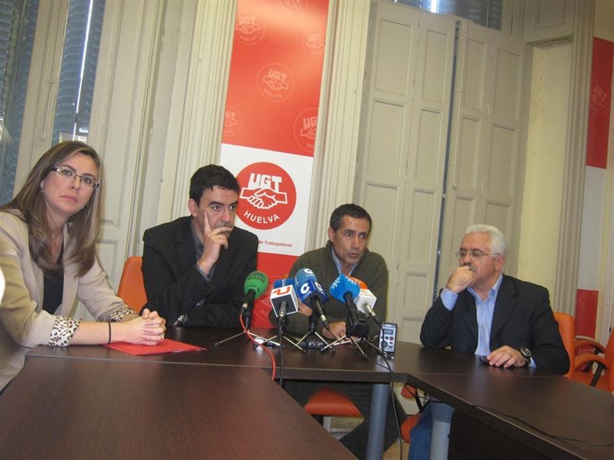 El Secretario General Del PSOE De Huelva, Mario Jiménez, Y De UGT, Jorge Puente.