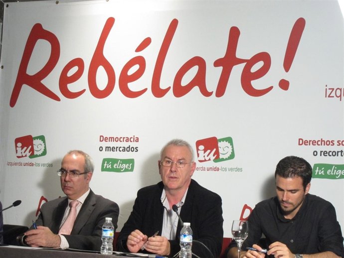 Cayo Lara, Pedro Moreno Brenes Y Alberto Garzón (IU)