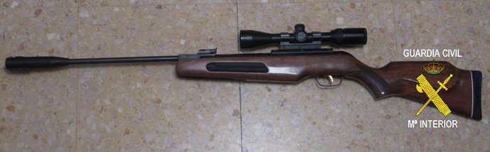 Carabina Incautada A Uno De Los Furtivos Sorprendidos Por El Seprona