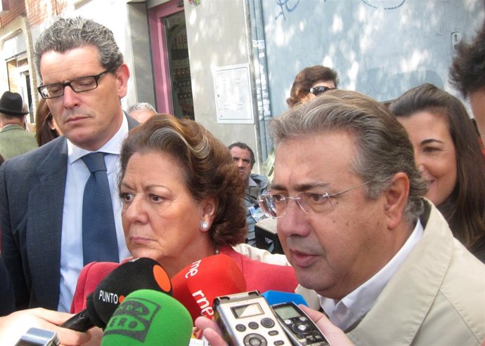 Los Alcaldes De Sevilla, Juan Ignacio Zoido, Y De Valencia, Rita Barberá