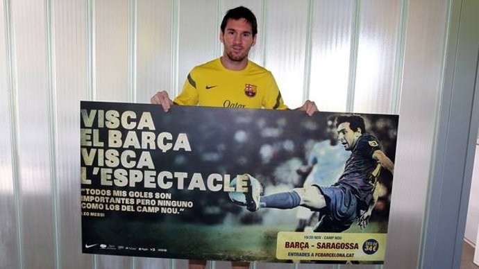 Messi Con La Campaña 'Visca El Barça, Visca El Espectáculo'