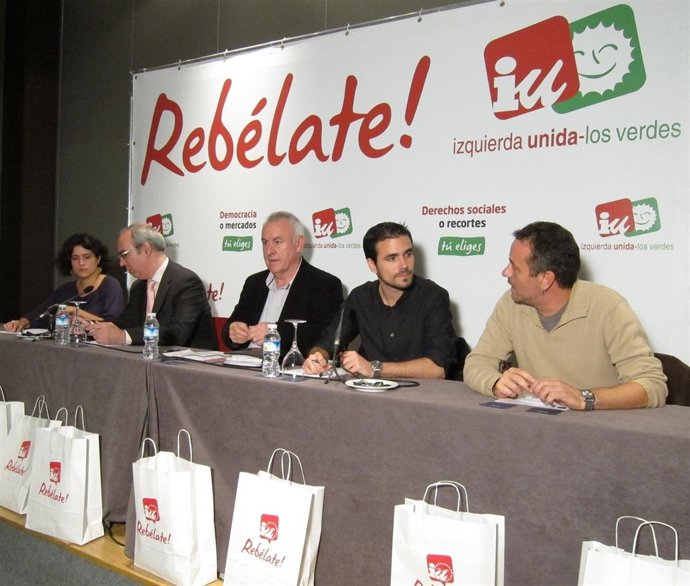 Amanda Meyer, Moreno Brenes, Cayo Lara, Alberto Garzón Y José Antonio Castro IU