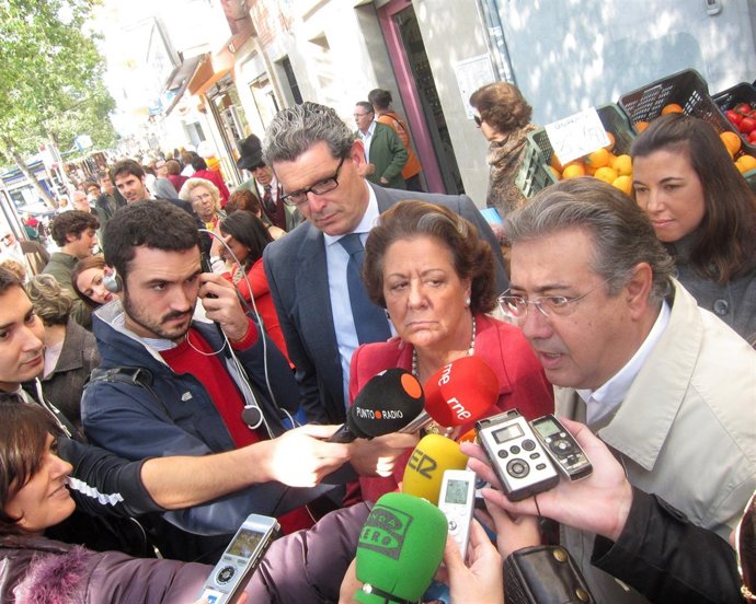 Los Alcaldes De Valencia, Rita Barberá, Y Sevilla, Juan Ignacio Zoido