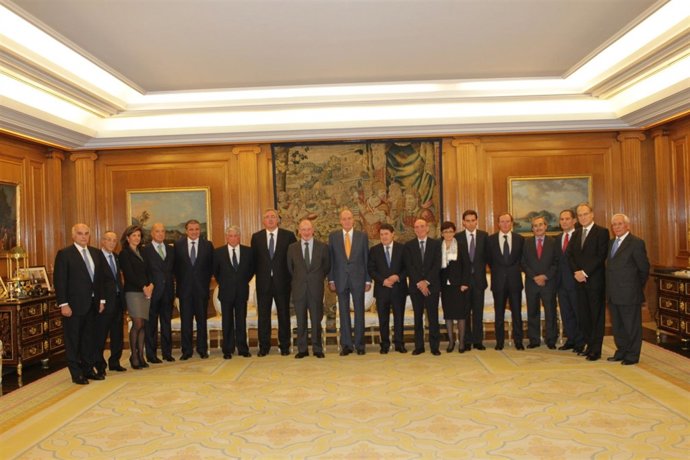 El Rey, Con El Consejo De Administración De Bankia