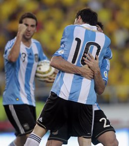Messi E Higuaín Con La Selección Argentina
