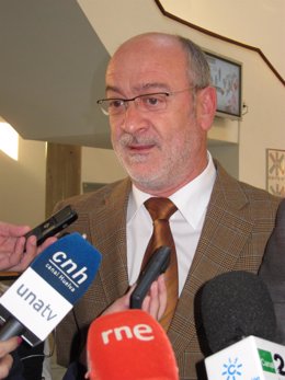 El Delegado Del Gobierno En Huelva, Manuel Alfonso Jiménez, Ante Los Medios.