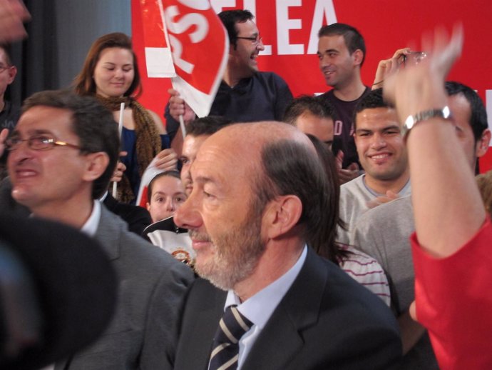 Pérez Rubalcaba, En El Acto De Hoy En Almería