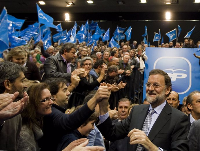 Mariano Rajoy En Un Mitin De Vigo