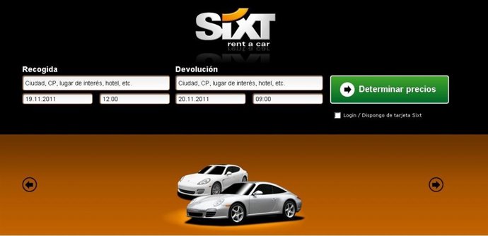 Sixt, Alquiler De Coches
