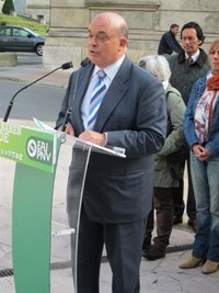 20N.- Olabarria (PNV) advierte de que votar a Amaiur supone "un acto de fe" porque "no tiene programa"