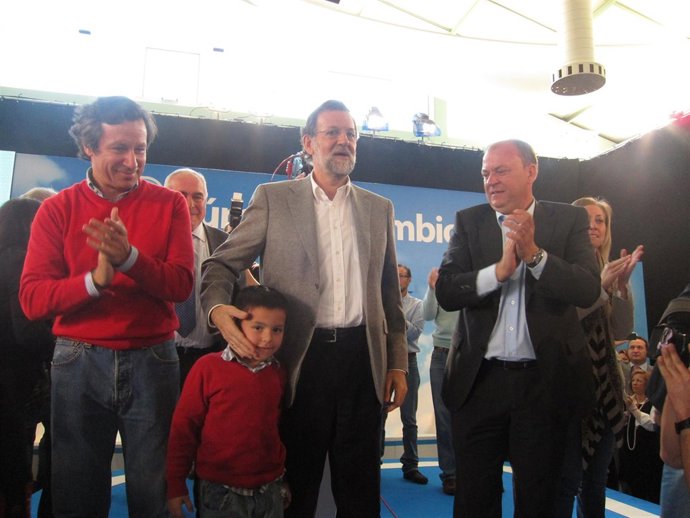 Floriano, Rajoy Y Monago En Badajoz